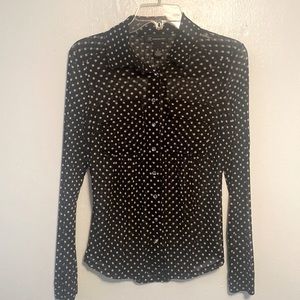 Women's Black Polka-dot Blouse